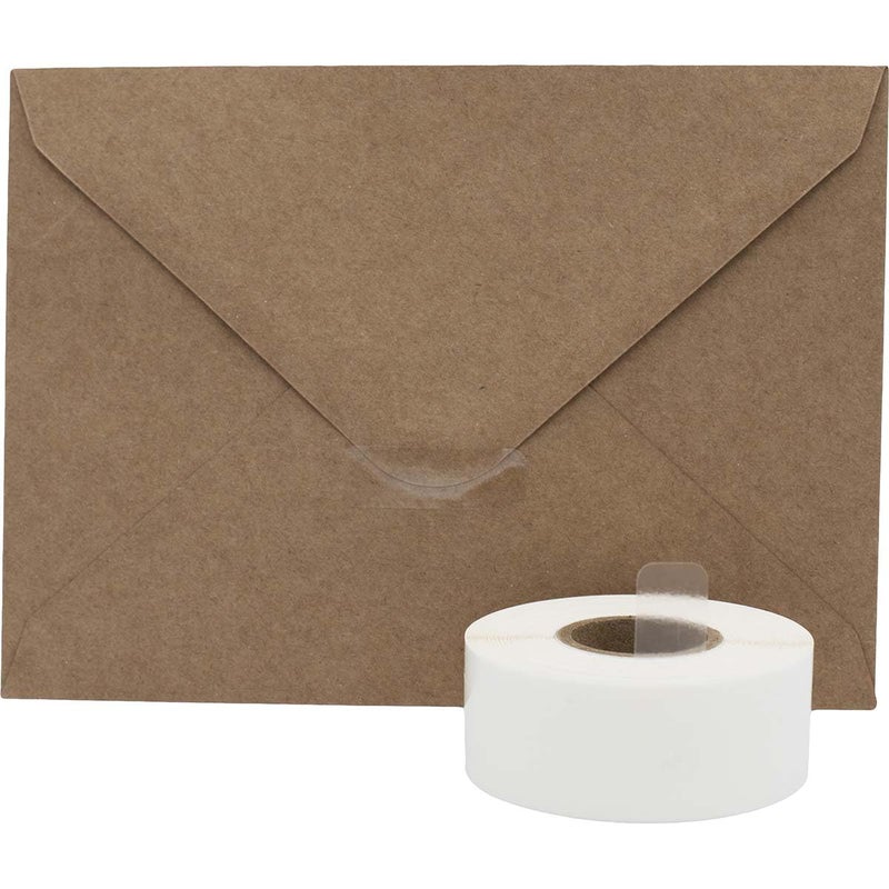 InStockLabels.com Small Ultra Clear Label Wafer Seals 0.5 x 1.5 Inch 500 Adhesive Stickers - Image 2